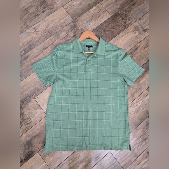 Van Heusen Medium Mens Green Polo Shirt - Picture 1 of 9